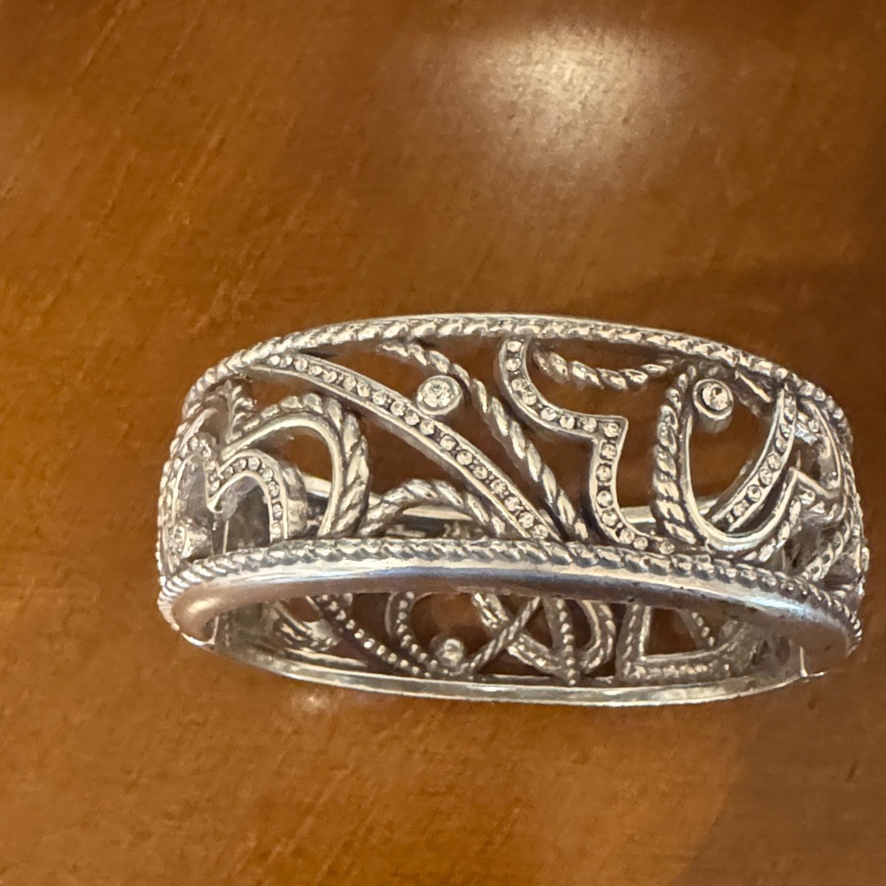 Brighton Elegant Silver Filigree Women's Bracelet